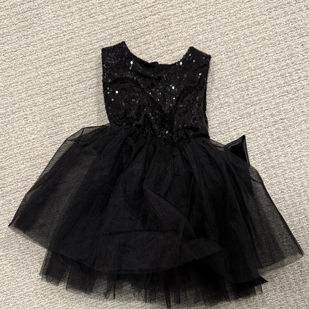 Black tulle princess dress 12-18m